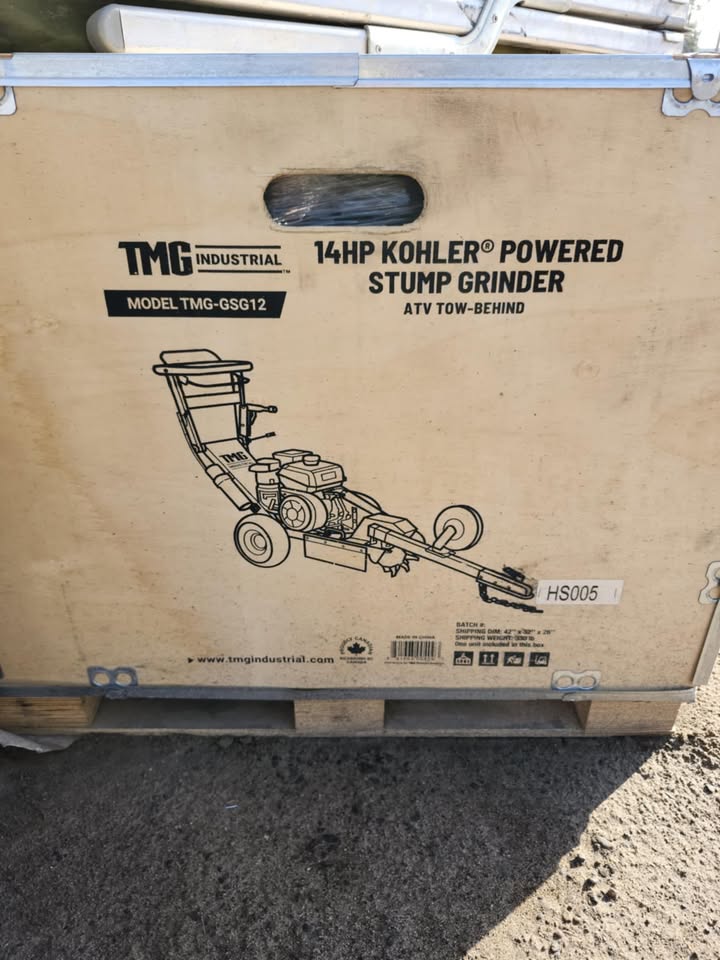 TMG Industrial Tow Behind Stump Grinder - $2,000.00