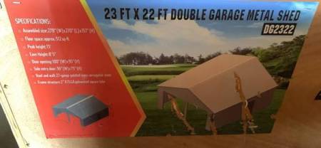 23x22 Double Garage - $3,000